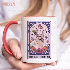 Kosmetikerin Tarot Karte Becher, Kosmetikerin Tarot Karte Becher, Kosmetikerin Geschenk, Geschenk für Kosmetikerin, Make up Artist Geschenk, Tarot Karte 001273