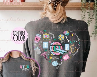 Personalized Radiology Comfort Colors Shirt, Rad Tech Shirt, Rad Tech Gift, X-ray Tech Shirt, Radiologist Gift, Radiology Technician 001546