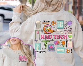 Personalized Rad Tech Shirt/Sweatshirt, Radiology Sweatshirt, Rad Tech Gift, X-ray Tech Shirt, Radiologist Gift, Radiology Technician 001215