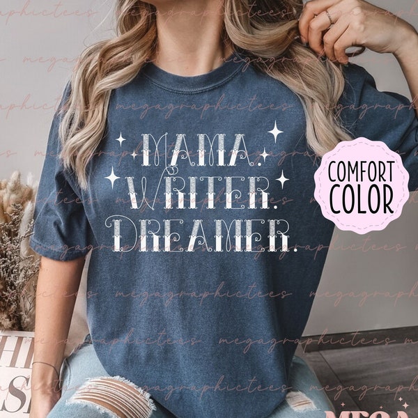 Comfort Colors Author Shirt, Author Mom Shirt, Gift for Author, Gift for Writer, Author Mom Shirt, Mom Writer Gift 001456