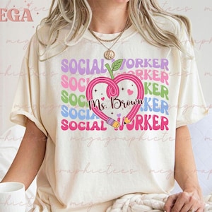 Custom Social Worker Shirt, School Counselor Shirt, School Social Worker, Social Worker Life Shirt, Sweatshirt, Comfort Colors 001811