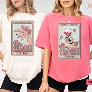Die Tarot Karte Bach Shirts, Junggesellinnenabschied Shirts, Taorot Karte Coven Shirt, Tarot Karte Braut Shirt, Comfort Colors, Pullover