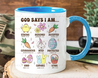 Christian Easter Mug, Easter Mug, Easter Gift, Christian Mug, Gift for Christian, God Mug, Religious Mug, Faith Mug 001359