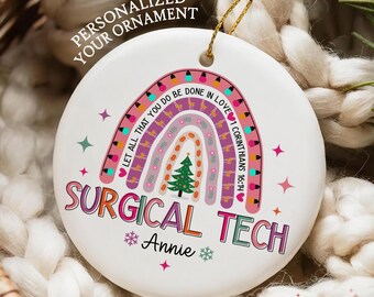 Surgical Technologist Desk Plate - Acrylic Appreciation Gift For Surg Tech, Surgery Crew