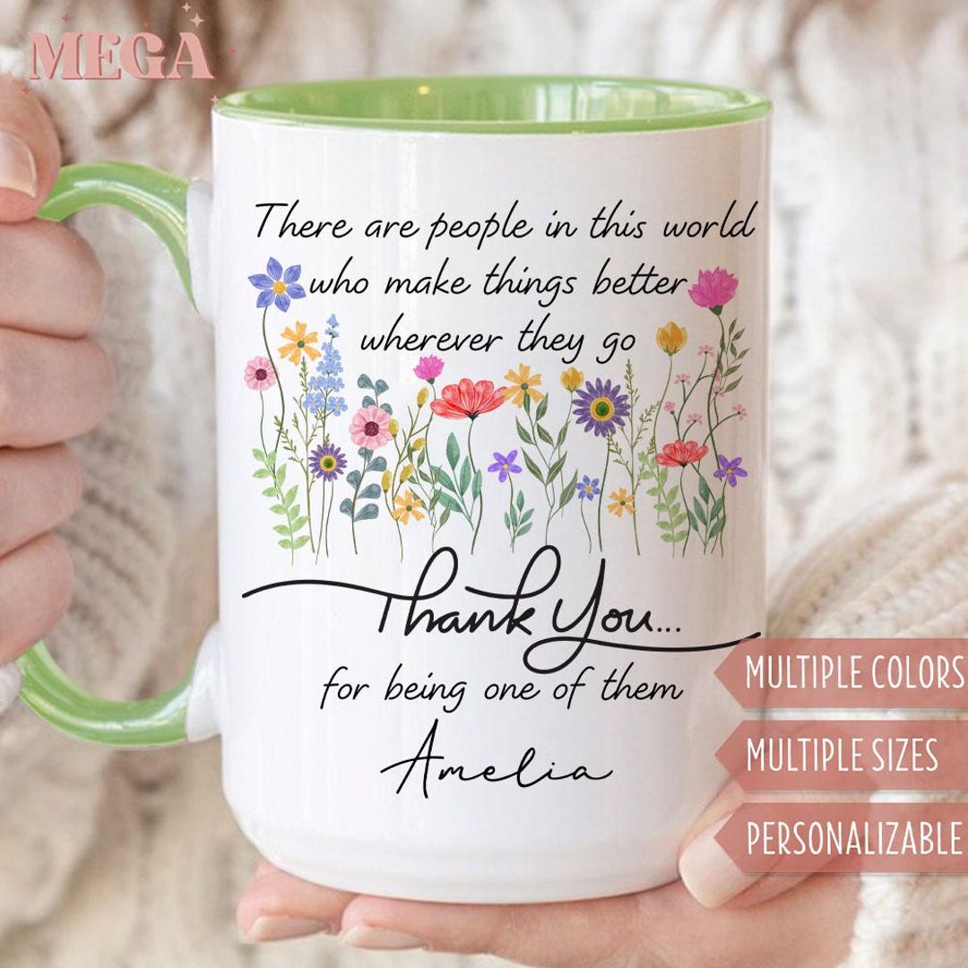 Personalized Thank You Gift, Custom Thank You Coffee Mug 006120