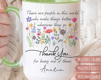 Personalized Thank You Gift, Custom Thank You Coffee Mug 006120