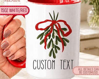 Personalized Christmas Mug, Custom Text Christmas Mug, Custom Christmas Mug 008220