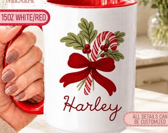Custom Christmas Mug, Personalized Christmas Mug, Custom Name Christmas Mug 008222