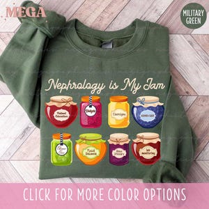 Sweatshirt verpleegkundige nefrologie, cadeau nierarts, sweater nefroloog, sweater nierzorg crew, sweater RN LPN nefrologie 003951