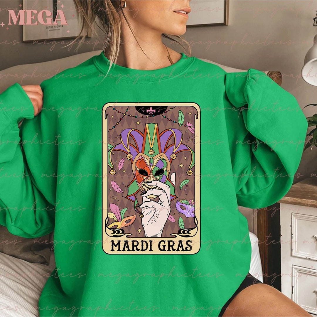 mardi gras queen sweater