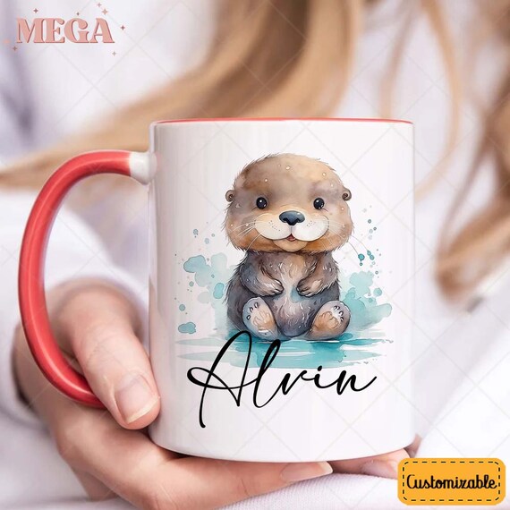 Mug Personnalisé "Je M'en Fous Je Suis Une Loutre" - Céramique Blanche, 10 Cm