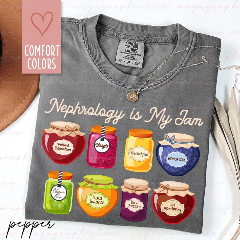 Comfort Colors Nephrology Nurse Shirt, Kidney Doctor Gift, Nephrologist ...