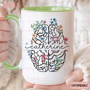 Personalized Neuroscientist Gift, Custom Neuroscience Mug, Neuro ICU Nurse Gift, Custom Brain Doctor Gift, Gift for Neurologist 003035