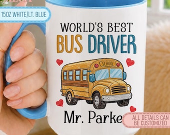 Personalized School Bus Driver Gift, Appreciation Gift for Bus Driver, Thank You Gift for School Bus Driver MD00159