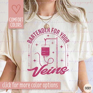 Comfort Colors Intravenous Infusion Nurse Shirt, IV Therapy Nurse Shirt, Infusion Clinic Shirt, IV Nurse Shirt, Nurse Life Shirt 002505