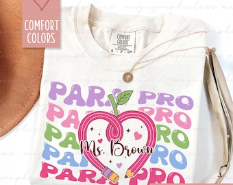 Personalized Behavior Teacher Shirt, Paraprofessional Shirt, Paraeducator Shirt, SPED Teacher Shirt, Sweater, Comfort Colors 001817