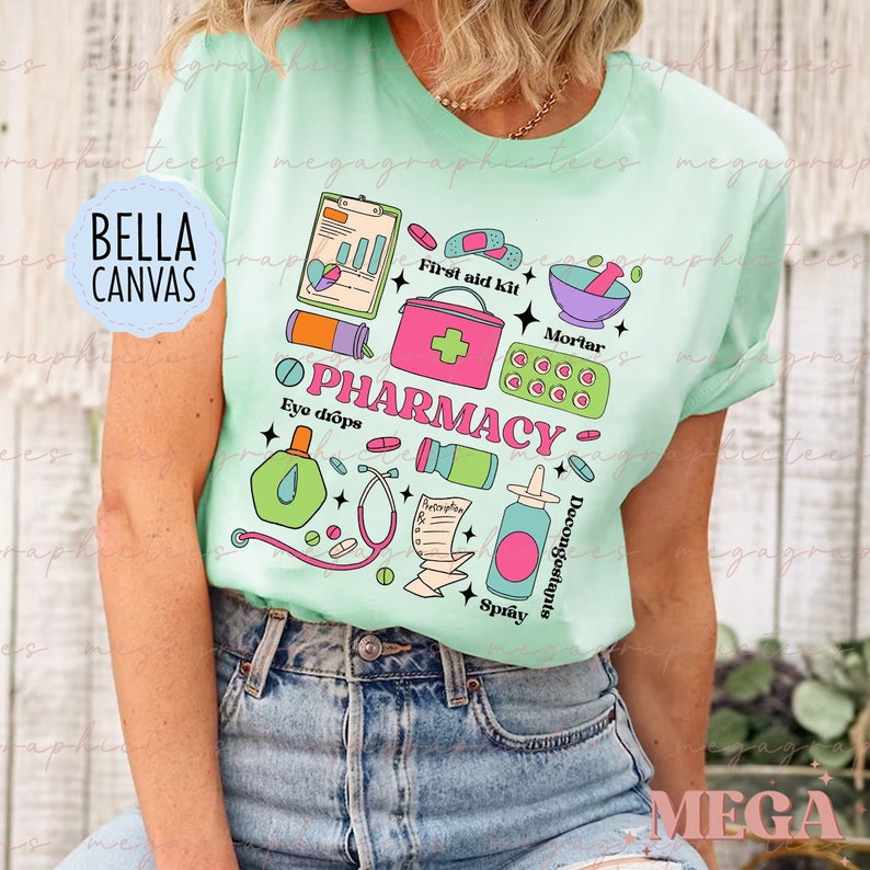 Pharmacy Shirt, Pharmacy Tee, Pharmacist Shirt, Pharmacy Tech Shirt ...