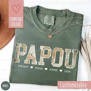 Chemise papou couleurs confort, chemise papou vintage personnalisée, chemise papy personnalisée, chemise papou neuve 003102