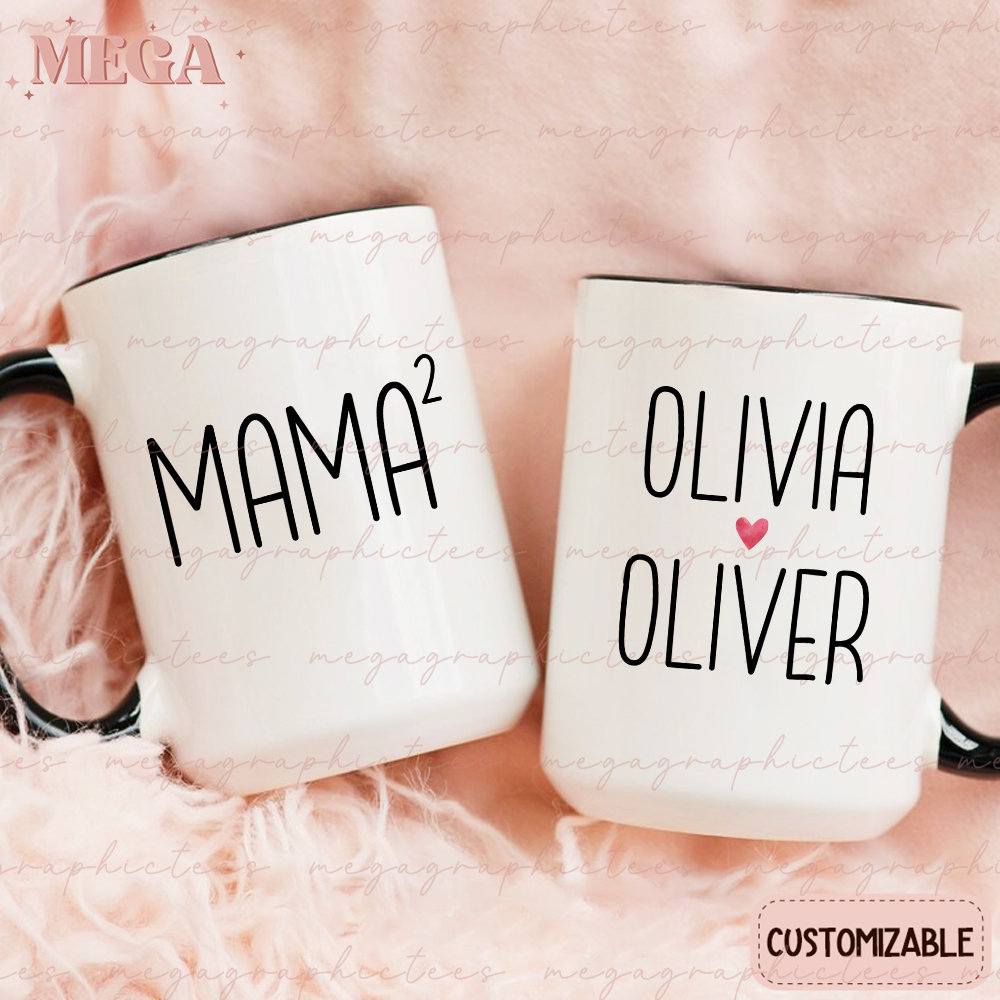 12 Best Gifts for Second Time Moms: A Complete Guide 4 Personalized Mama of 2 Mug, Mama of Two Mug, Mom of Two Mug, Mama of…