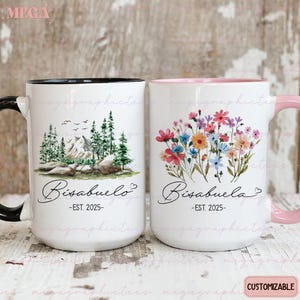 Bisabuela and Bisabuelo Mugs, Spanish Great Grandparents Pregnancy Announcement, Bisabuela Mug, Bisabuelo Gift 002699