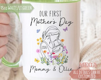 Erstes Muttertagsgeschenk, erste Mama Geschenk, individuelles Muttertagsgeschenk 007240