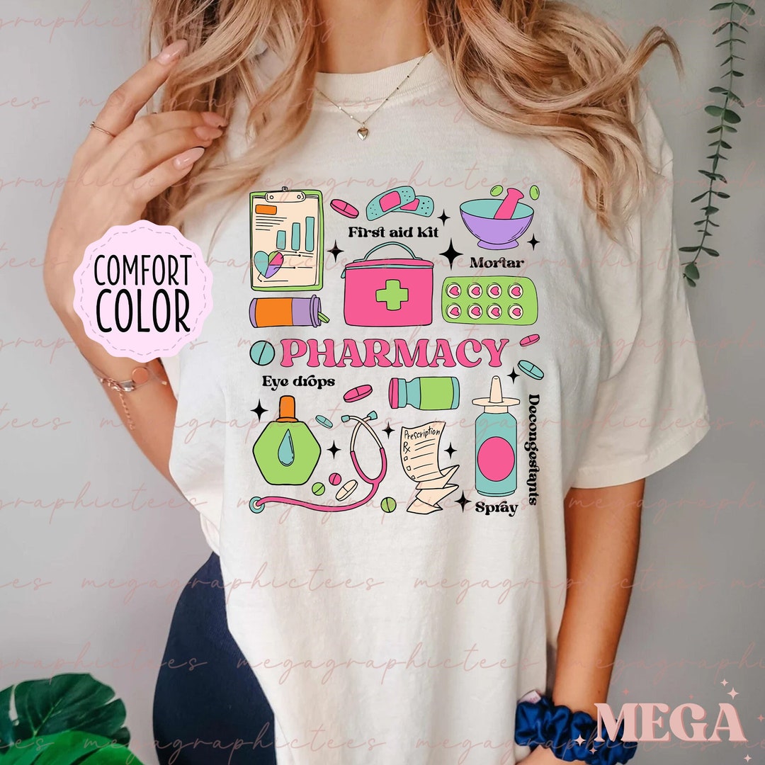 Comfort Colors Pharmacy Shirt, Pharmacy Tee, Pharmacist Shirt, Pharmacy ...