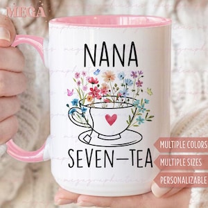 Seven Tea Mug, Custom 70th Birthday Mug, Personalized Gift For 70th Birthday Grandma Mom, Seventy Gifts 003296