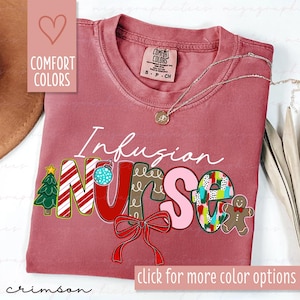 Christmas Intravenous Infusion Nurse Shirt, IV Therapy Nurse Shirt, Infusion Clinic Shirt, IV Nurse Shirt 004457