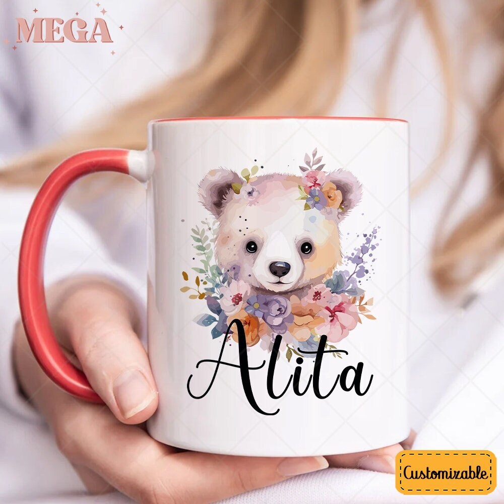 Cute Teddy Bear Beige Coffee Mug