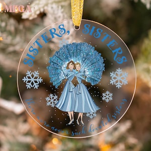 White Christmas Acrylic Ornament, Christmas Movie Ornament, White Christmas Ornament, Columbia Inn Ornament 002161