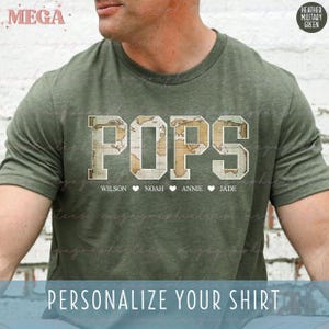 Pops Shirt, personalisierte Vintage Karte Pops Shirt, benutzerdefinierte Opa Shirt, neue Opa Shirt 003093