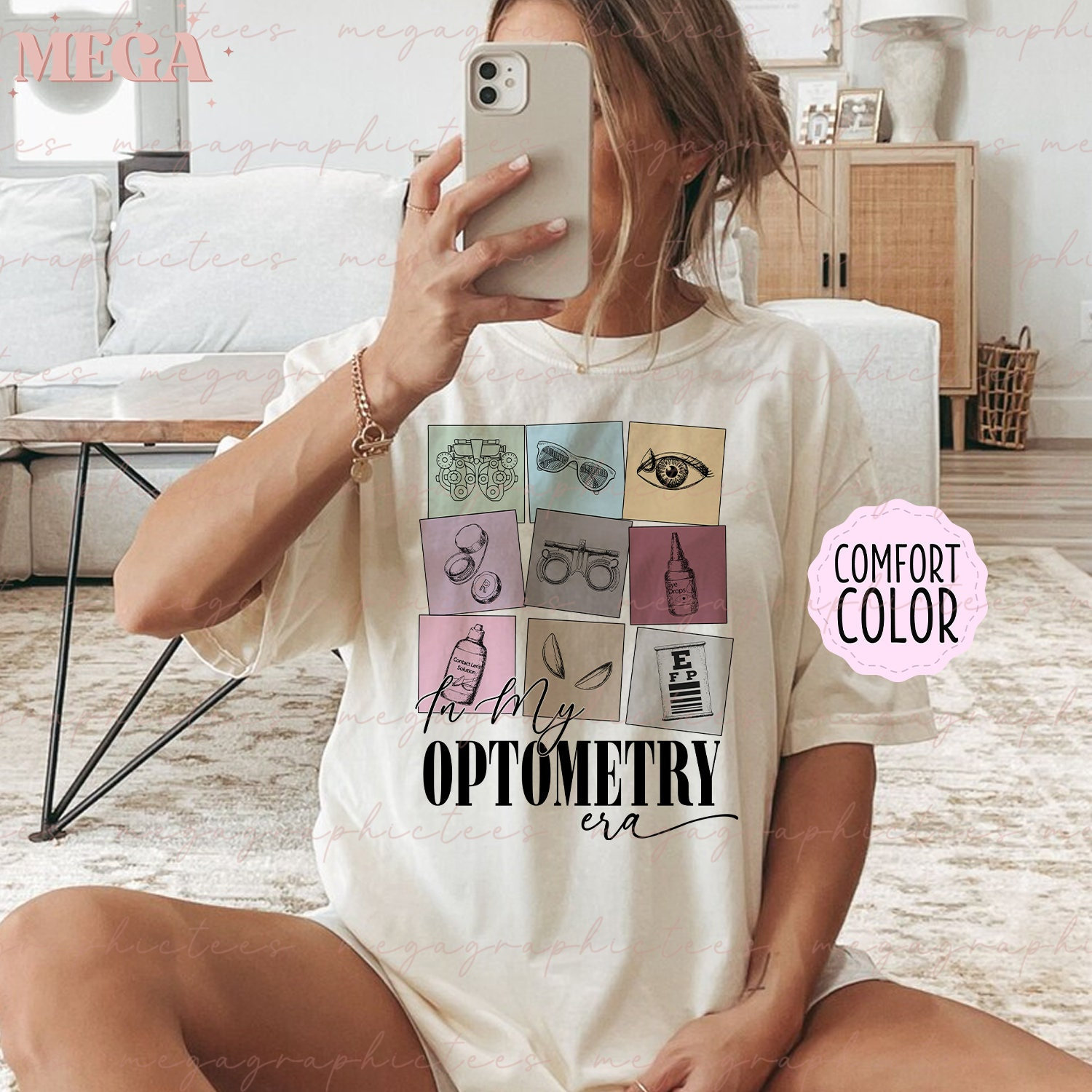 Comfort Colors Optometry Shirt, Ophthalmologist Shirt, Ophthalmology Tech Shirt, Optometry Graduation Gifts, Optometrist Gift 002021