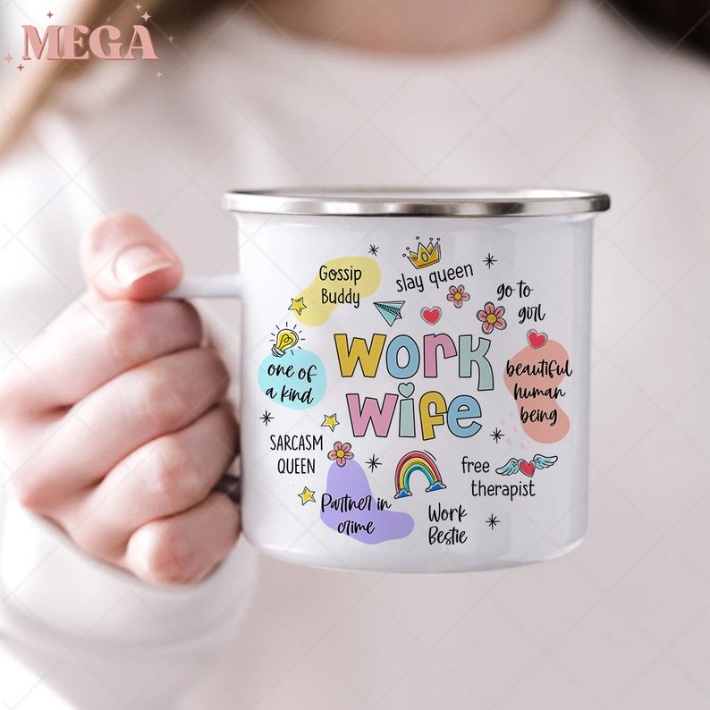 Arbeit Frau Tasse, Arbeit Bestie Tasse, Arbeit Beste Freundin Tasse, Arbeit Frau Kaffeetasse, Geschenk für Arbeit Frau L00010 Bild 6