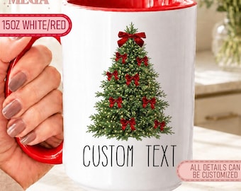 Custom Christmas Mug, Custom Text Christmas Mug, Personalized Christmas Mug 008221