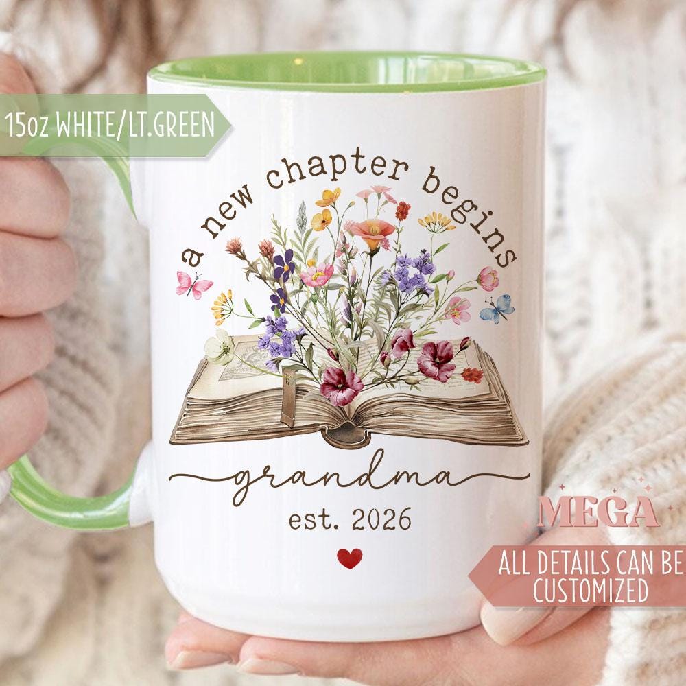 Grandma Announcement - Etsy