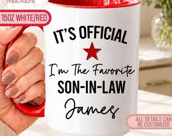 Custom Son in Law Gift Mug, Personalized Gift for Son in Law, Son in Law Coffee Mug MD00533