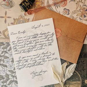 Carta caligráfica personalizada para mamás primerizas: un regalo conmovedor para nuevos comienzos