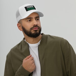 Touch Grass Embroidered Trucker Hat: Funny Meme Gamer Gift