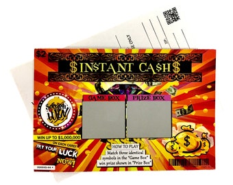 Pregnancy Announcement Scratch Off Lottery Tickets - 15 Card Pack