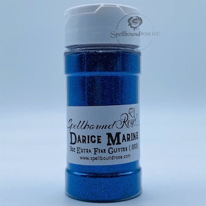Purpurina extrafina Darice Marine de 3 oz, purpurina extrafina azul metálico (.008), purpurina .008, comparar con recuerdos