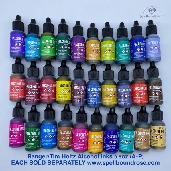 Ranger Tim Holtz Alcohol Ink 0.5oz - Colors A-P, Multiple Colors In Drop Down Menu