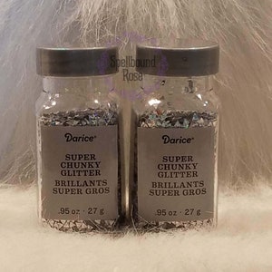 Darice Super Chunky Glitter Triangles Silver Chunk Glitter Triangle Comparar con Michael Recolecciones Lote de 2