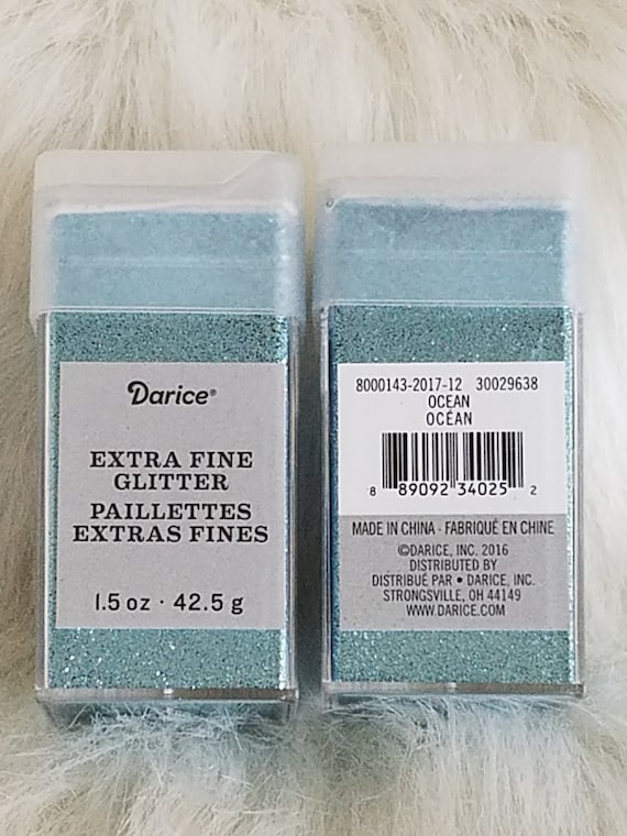 Darice Ocean Blue Extra Fine Glitter 1.5oz Compare With Recollections Ocean Extra  Fine Glitter Line identical Glitter for Tumblers 