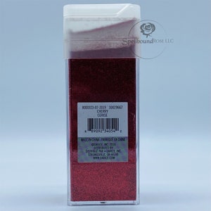 Darice Cherry Extra Fine Glitter 4.58 oz, Cherry Red Glitter (.008) Square Shaker, Comparar con Recolecciones Cherry Glitter