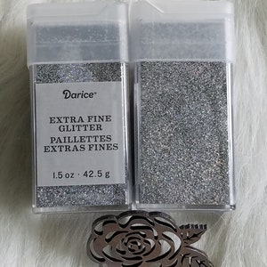 Darice Bling Extra Fine Glitter 1.5oz Comparar con Recollections Bling Extra Fine Glitter Line (¡Idéntico!) Purpurina para vasos