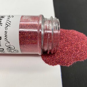 Holograficzny różowo-złoty brokat Extra-Fine (.008), różowo-złoty brokat Extra Fine, „Martian Pay Dirt”, odporny na rozpuszczalniki, 2 uncje wagowe