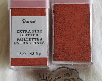 Darice Cherry Red Extra Fine Glitter 1.5oz  Compare with Recollections Cherry Red Extra Fine Glitter Line (Identical!) Glitter for Tumblers