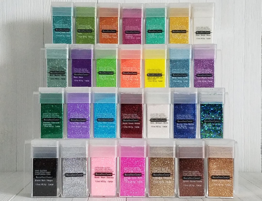 Recollections Extra Fine Glitter 1.5 Oz Various Colors Choices Glitter