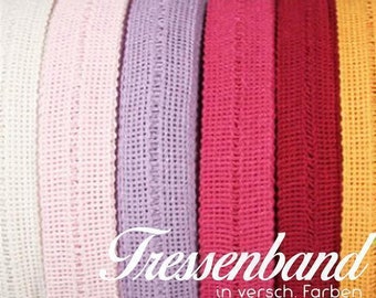 2,90 EUR/m Tressenband schlicht 30mm Waldgrün