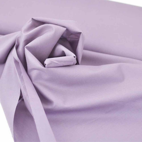 11,90 EUR/m Voile Baumwolle Uni Silky Touch Lila